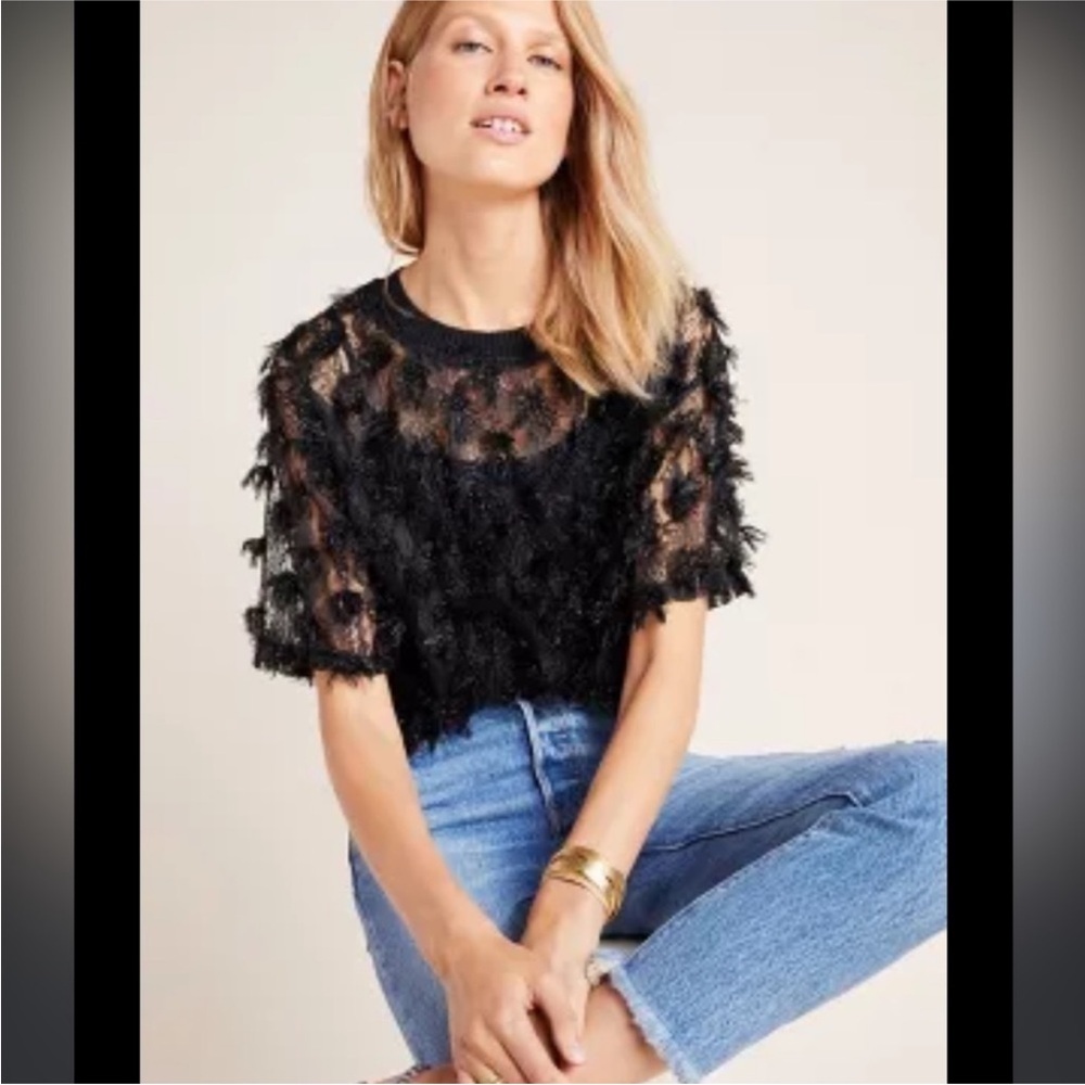 Blue Tassel top